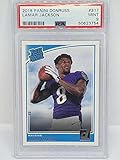 2018 Donruss Rated Rookie #317 Lamar Jackson Baltimore Ravens RC Rookie Card PSA 9 MINT