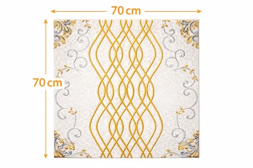 Image of Barebeauty 3D Wall Panel Wallpaper, Self Adhesive PE Foam Brick Sticker, Waterproof Wall Covering for Home Decor, 70 x 70 cm (Pack of 10, 52.7 Sq. Ft. Approx)