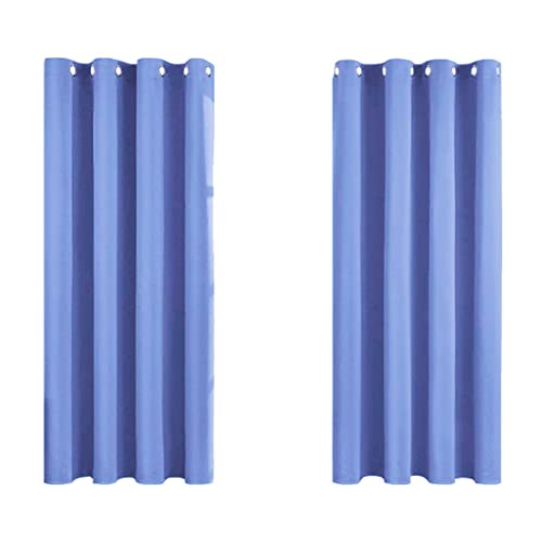 MRTREES Blackout Curtains Bedroom 66 Drop 2 Panels Very Peri Eyelet Thermal Curtain for Living Room Soft Texture Window Treatments for Kids 46x66 Inch 117x167 CM