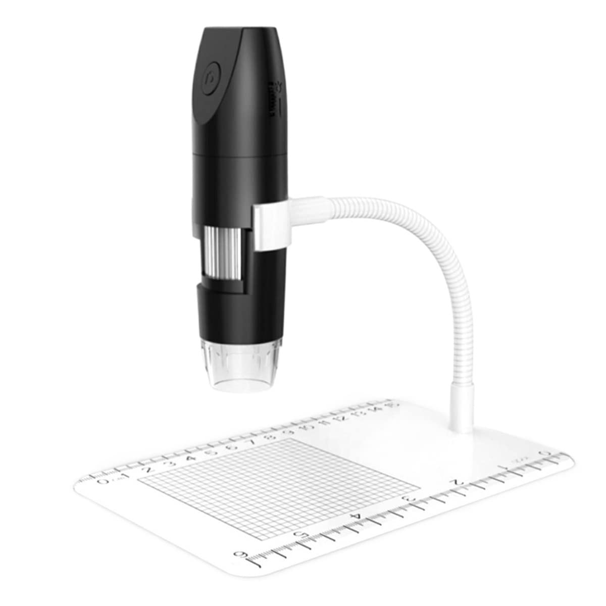 Microscopio de video inalámbrico de 1080p Microscopio digital Microscopio digital de lupa USB Cámara Accesorios para microscopios de laboratorio(Zwart)