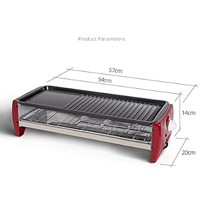 Elektrogrill BBQ Grill Thermostat Verstellbare Höhe Tischgrill Tischgrill elektrisch Rauchfreier tragbarer grill… – Bild 7