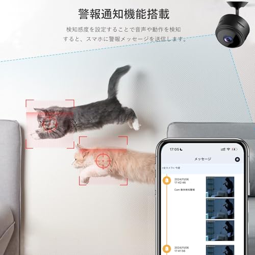 ZAIDER 小型監視カメラ 1080P