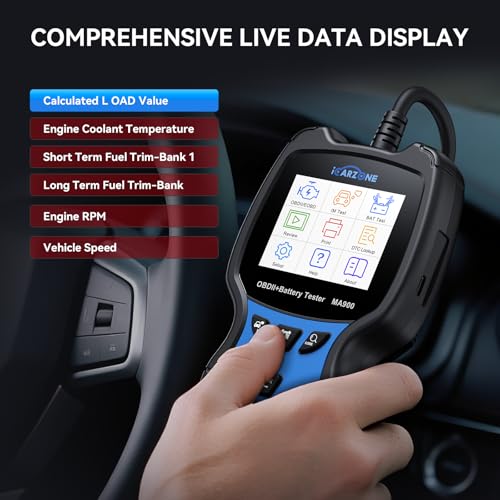 Probador de Baterías MA900 y Escáner OBD2 para Evitar Averías e Inspeccionar el Motor 6
