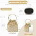 Imagen de Miss Lulu Bolso de mano Clutch para mujer Bolso de noche elegante con pedrería Bolso bandolera con cadena para bodas