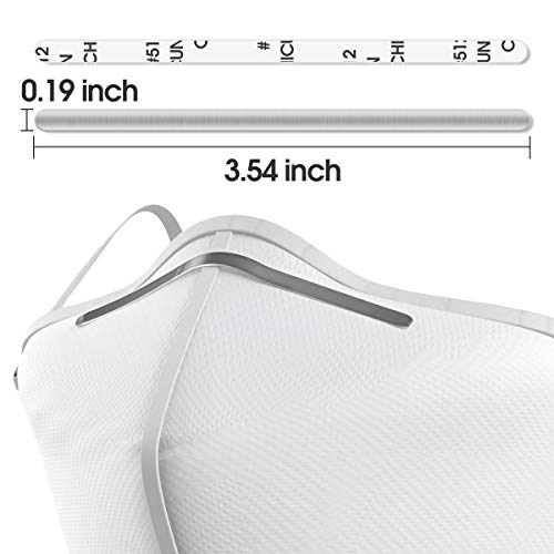 Nose Bridge Strips For Mask, Aluminum Strip Nose Bridge Wire, 90Mm Adhesive Metal Strip Straps Wire For Face Diy Making Accessories Handmade Crafting (100Pcs) #TOP4