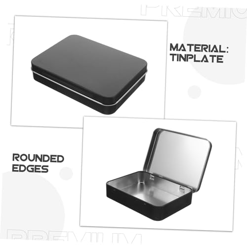 OFFIGAM Blechdose Rechteckig Metallbox mit Deckel für Aufbewahrung von Schmuck Seil und Kleinigkeiten Leicht Kompakt für Zuhause Partys und Outdoor Aktivitäten