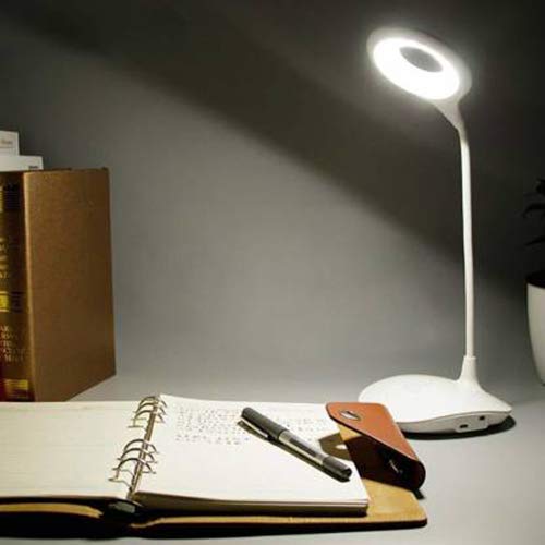 Image of IDOLESHOP Flexible Folding Touch Switch Eye Protection College Student Desk Light (White)