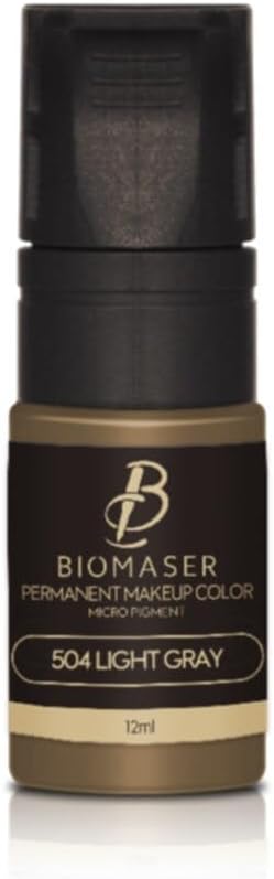 Biomaser Kalıcı Makyaj Nano Pigment Boya, Light Gray, 12 ml