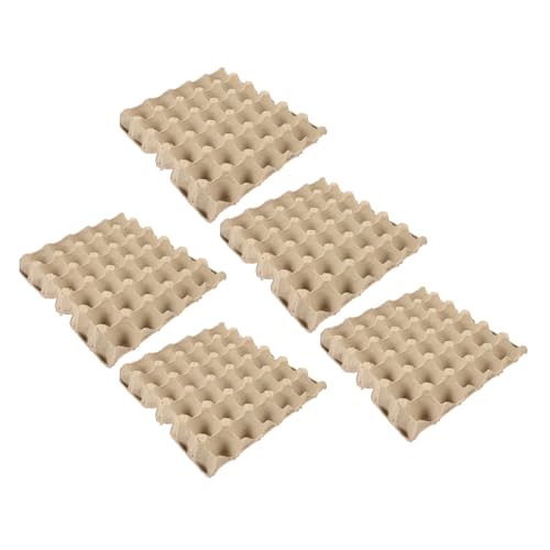 TOYANDONA Contenitore Per Uova in Cartapesta Riutilizzabile 30 Pezzi, Scatola Per Uova Impilabile Design Compatto, Vassoio Protettivo Sottile Per Frigorifero Uso Domestico