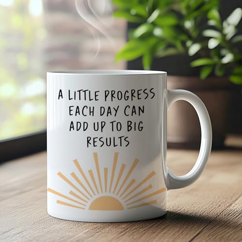 Taza de cerámica 11 oz con diseño motivacional miniatura 2