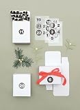Adventskalender Boxen Weiss, 24 Stück: 24 Boxen à 4 x 8 x 10 cm