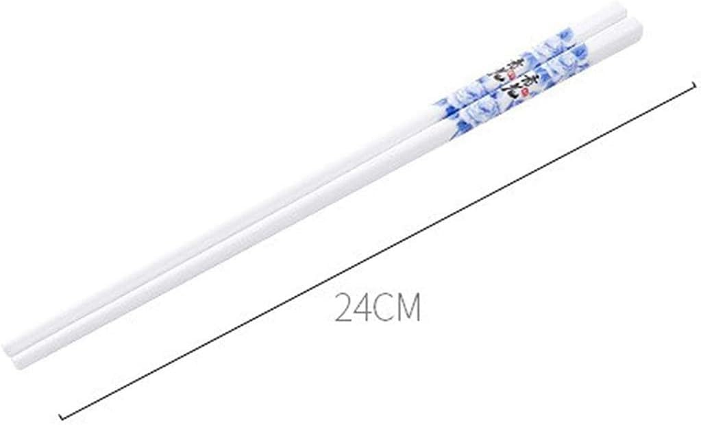 baguette japonaise cooking chopsticks Baguettes, 10 paires de baguettes réutilisables en céramique, ensemble cadeau de baguettes en porcelaine(Color:1,Size:)