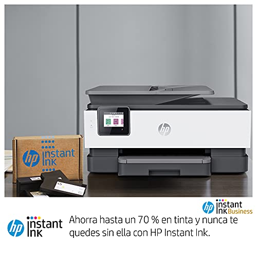 HP OfficeJet Pro 8022 1KR65B, Impresora Multifunción Tinta, Imprime, Escanea, Copia y Fax, Wi-Fi, Ethernet, USB 2.0, HP Smart App, Incluye 2 Meses del Servicio Instant Ink, Gris