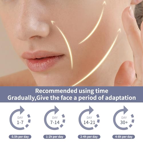 Habodd Alça de queixo para dormir, lifting facial, reutilizável, linha V, máscara de levantamento de