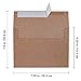 Supla 150 Pcs A7 Invitation Envelopes in Brown Kraft Peel & Seal Self Seal 5 1/4 x 7 1/4 Envelopes 100lbs. Paper Stock for Weddings Shower Invitations Mailings Announcements 5 x 7 Greeting Cards