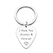 I Pick You Always and Forever I Pick you Stainless Steel Guitar Pick Keychain Musical Gift Anniversary Valentine's Day Gift Double Sided Engraved !