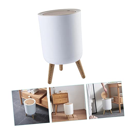 Caneca de Basura Rectangular Blanca para Oficina miniatura 2
