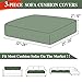 LA MEACK Couch Cushion Covers Seat Cushion Cover Stretch Couch Cover Separate Sectional Sofa Slipcovers Furniture Protector(3 Pieces for Seat or Sofa Backrest, Green)