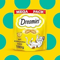 Dreamies Klassiker Katzensnacks mit Käse – Katzenleckerli mit knuspriger Textur und cremiger Füllung – 4 x 180g – Ansicht 7