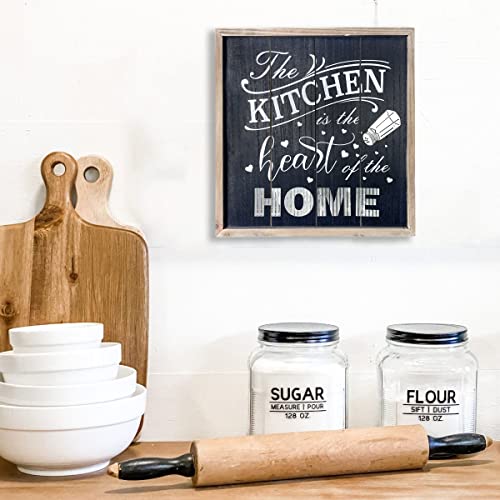 Homirable Kitchen Wall Decor Farmhouse Wooden Sign Spice Jars Rustic Country Funny Kitchen Hanging Wall Art Decoration For Home Dining Room Gift #TOP3