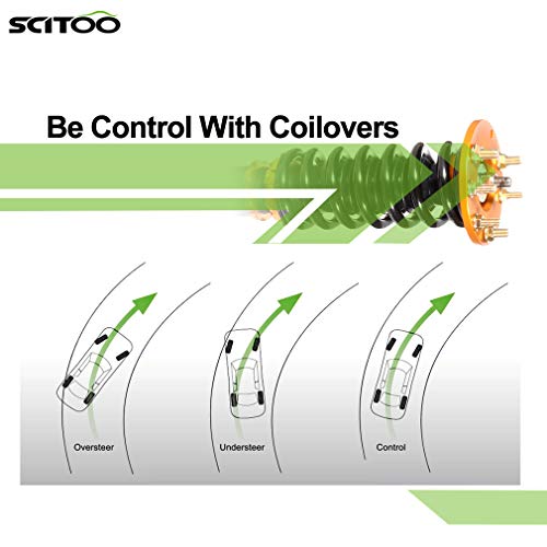 Coilover Struts Suspensions Shock Struts Kits Assembly Scitoo Full Set Shocks Struts Kits Fit For 2008 2009 2010 2011 2012 For Honda For Accord #TOP5