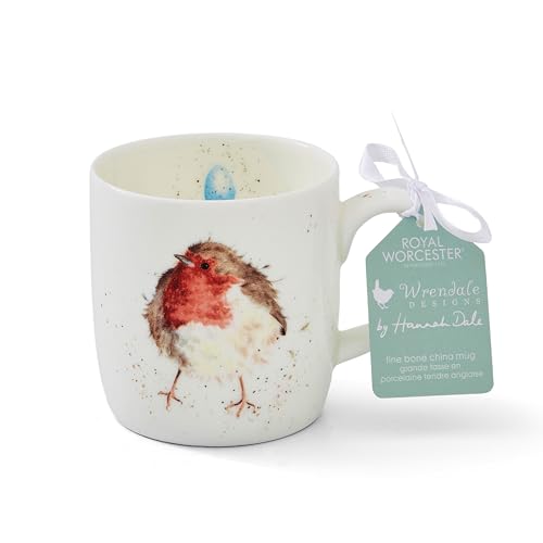 Portmeirion Home & Gifts Garden Friend (Robin) Bone China Single Mug, 1 Count (Pack of 1)