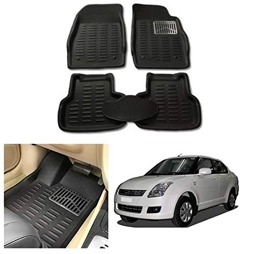 After Cars Black Carpet Floor/Foot 4D, Mats,for Maruti Suzuki Swift