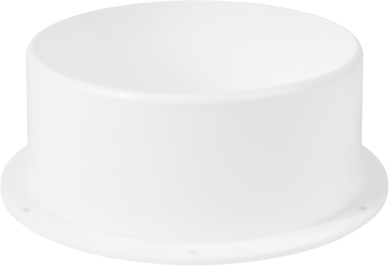 Plastic 6 Inch Duct Connector Flange – Male Fit Round Wall Mount Connector for 6 Inch Duct Hose Fitting – HVAC Heating Cooling Adapter – Dryer Vent Connector for Straight or Flexible Pipe