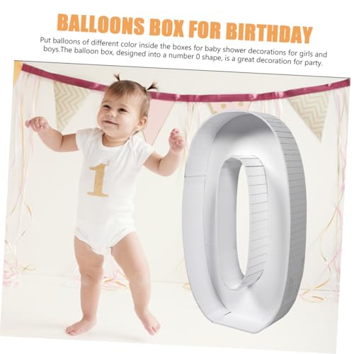 Cadre de ballon numéroté en PS blanc solide forme 0 réutilisable