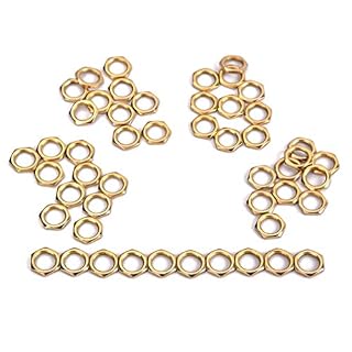 EXCEART 50 Pcs en Alliage de Zinc M8 Guitare Hex Écrous Potentiomètre Sortie Jack Noix pour Guitare Basse Pièces de… - Les Beatles, Paul McCartney, John Lennon, RIngo Starr, George Harrison EXCEART 50 Pcs en Alliage de Zinc M8 Guitare Hex Écrous Potentiomètre Sortie Jack Noix pour Guitare Basse Pièces de… – Image 2