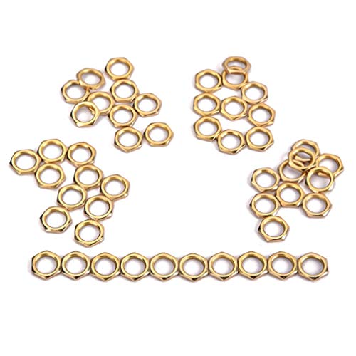 EXCEART 50 Pcs en Alliage de Zinc M8 Guitare Hex Écrous Potentiomètre Sortie Jack Noix pour Guitare Basse Pièces de… - Les Beatles, Paul McCartney, John Lennon, RIngo Starr, George Harrison EXCEART 50 Pcs en Alliage de Zinc M8 Guitare Hex Écrous Potentiomètre Sortie Jack Noix pour Guitare Basse Pièces de… – Image 3