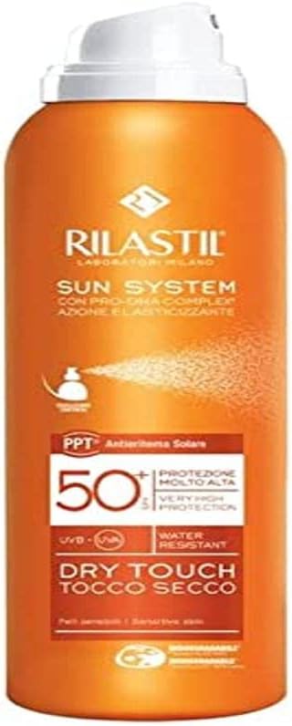 Rilastil Sun System Spray Solare Tocco Secco SPF50+ Pelle Sensibile 200 ml