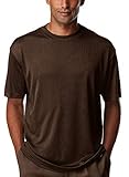 STACY ADAMS Men's Basic Crew Neck T-Shirts (X-Large, Brown)