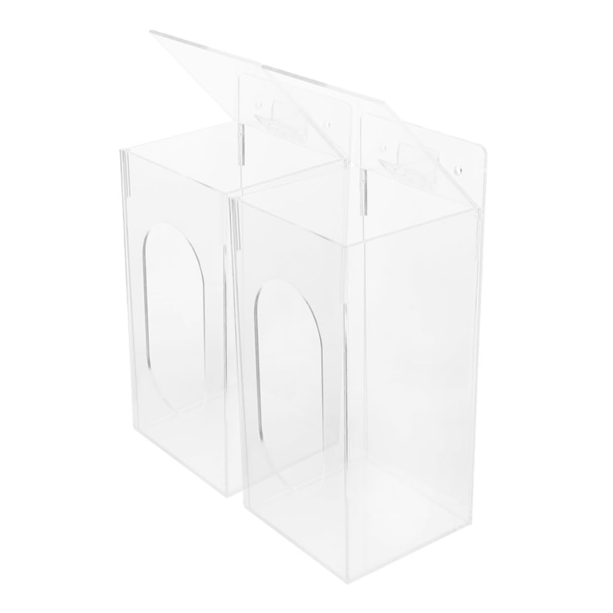 Boîte à acrylique transparent Zerodeko rangement masques sanitaire