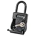 FJM Security SL-700W Outdoor Key Box with 4-Dial Combination, Black Finish