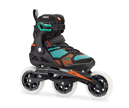 Great Deal! Rollerblade Macroblade 110 3WD Women's Adult Fitness Inline Skate, Black and Emerald, Hi...