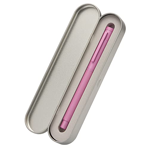 Image of Hongdian 1851 Pink Forest Fountain Pen Medium Nib, Classic Design with Converter and Metal Pen Case