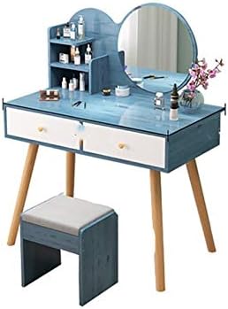 WYKDD Home Nordic Style Simple Girl with Dressing Table Multifunctional Bedroom Living Room Cosmetic Storage Table (Color : D)