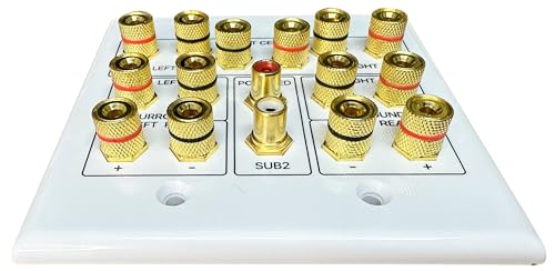 DIYTECH 7.2 Speaker Wall Plate with Gold Plated Binding Posts by DIYTECH - Used condition - Image 6