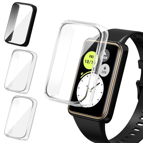 [Modello Compatibile] ---- Cover in di alta qualità con protezione per lo schermo integrata, appositamente progettato per Custodia per Honor Band 10. Non compatibile con altri modelli, Si prega di controllare il modello di orologio prima di acquistare. (NOTA: Il pacchetto contiene solo custodie, Watch e Watch Band non sono inclusi.)
