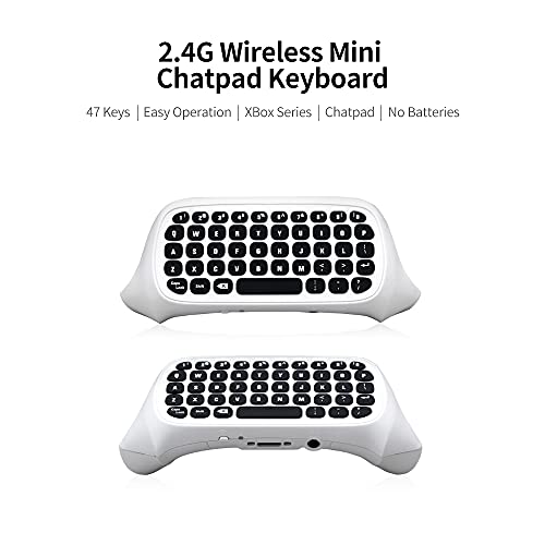 2.4G Mini teclado Chatpad sem fio com 3,5 mm Audio Jack Mensagem Chat Substituição do teclado para X