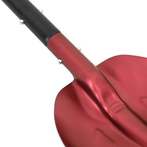 CASL Brands Collapsible Emergency Utility Snow Shovel with 8-Inch x 11-Inch Blade and Carrying Bag - Multipurpose Winter or Camping Shovel for Car - Portable Compact Design - Red - Thumbnail 5