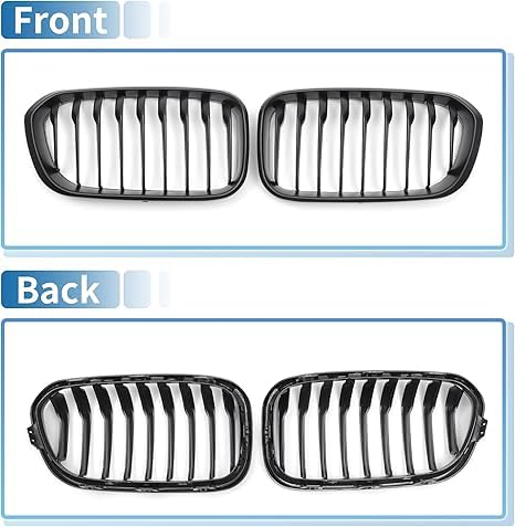 Parrilla delantera para BMW Serie 1 F20 F21 de lámina única 2015-2018 3