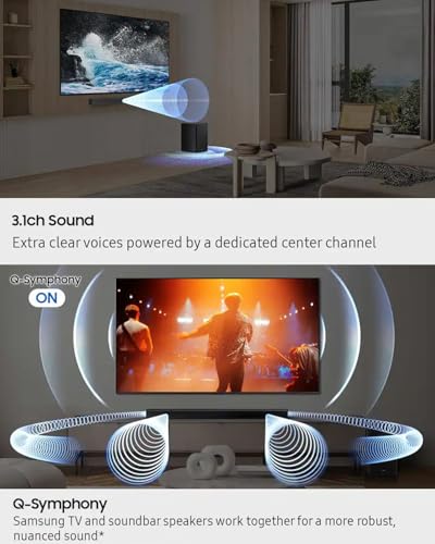 Samsung 3.1ch Soundbar, HW-B650F, with Wireless Subwoofer, Dolby Audio/DTS Virtual:X, Q-Symphony, HDMI ARC for TV Home Theater Surround Sound - Image 3
