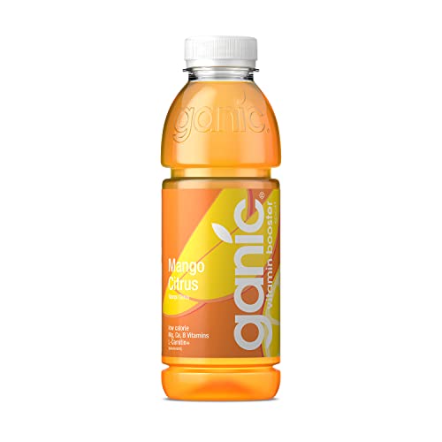ganic Mango Citrus - aromatisiertes Wasser, Vitaminwasser - Magnesium, Calcium - Kalorienarm, Vegan - ohne Konservierungsstoffe, Allergene und Geschmacksverstärker (12 x 500 ml) (Packung mit 2)