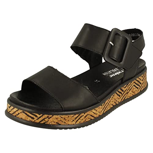 Rieker Mode Womens Sandals 40 EU Schwarz
