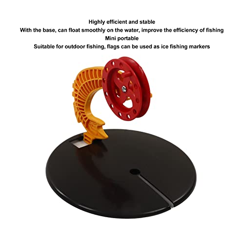Jopwkuin Ice Fishing Flag Reel Platform, Efficient 2 Pcs Ice Fishing Flag Marker Base For Freshwater Fishing #TOP4
