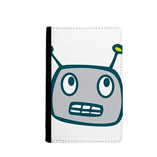 Étui passeport robot gris Universe et Alien multicolore 3.7x5.8" pour voyage