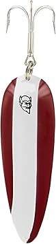 Huskie Fishing Lures, White/Red, 2-Ounce