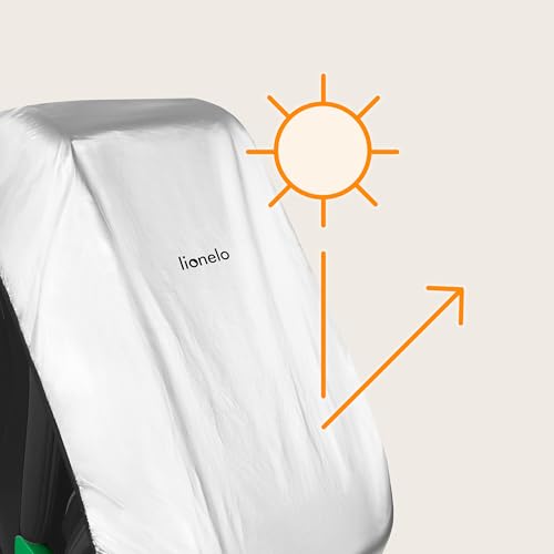 Lionelo THERMALCOVER Universal Kinderautositzabdeckung, Sonnenblende Hoher Schutz UPF50+, Schutz verhindert Sitzhitze, einfache Montage